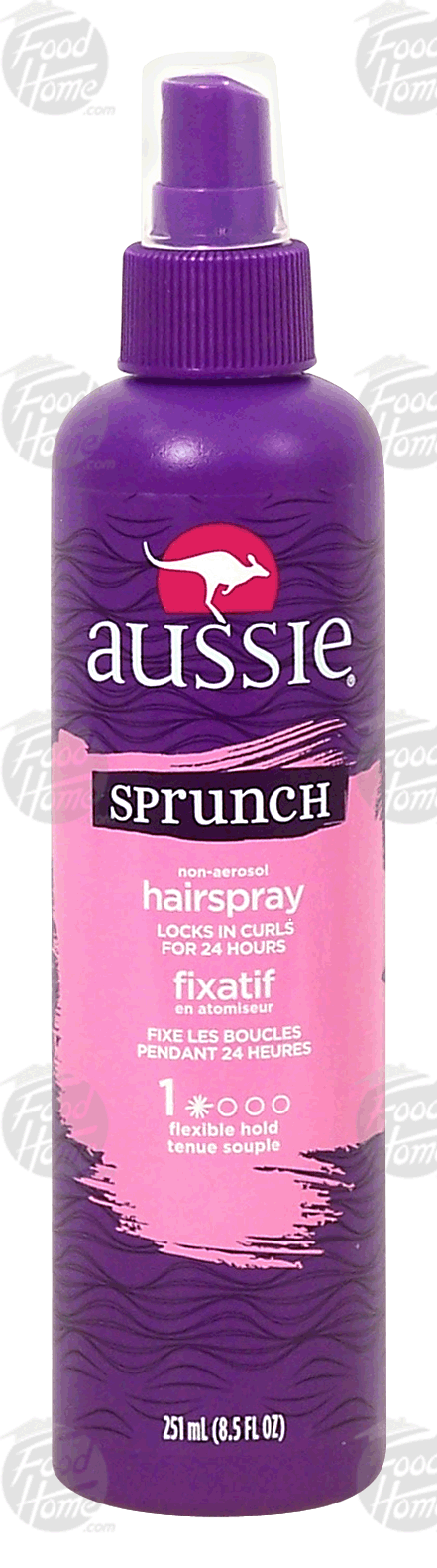 Aussie Sprunch non-aerosol hair spray, flexible hold, locks in curls for 24 hours Full-Size Picture